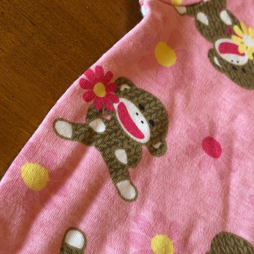 Adorable Sock monkey sleeper - Picture 2 of 3